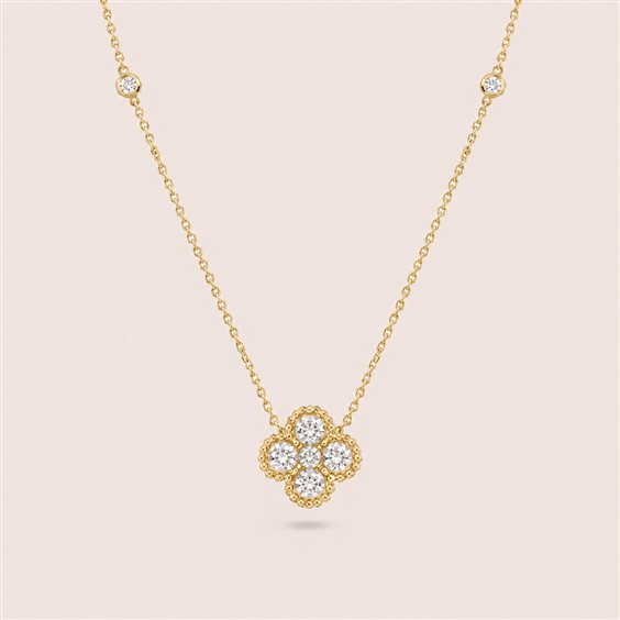 Collana Ultima Edizione Donna in Argento Cubic Zirconia CAO4491 GIALLO BIANCO - CAO4491 GIALLO BIANCO